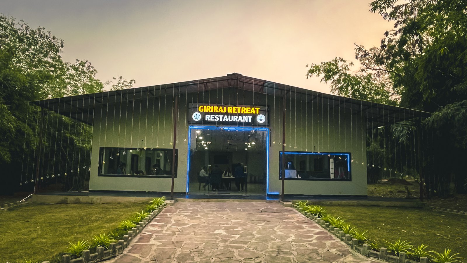 Sunset over the lake